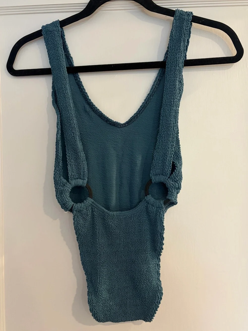 bond-eye Teal Textured One-Piece Swimsuit